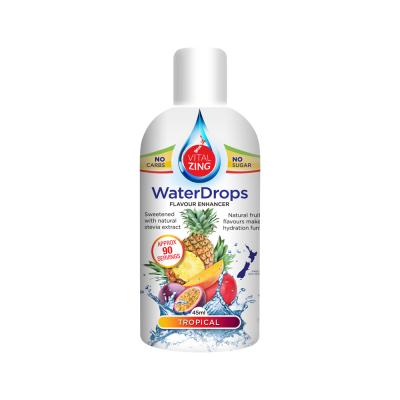 Vital Zing Water Drops (Flavour Enhancer with Stevia) Tropical Fruit 45ml